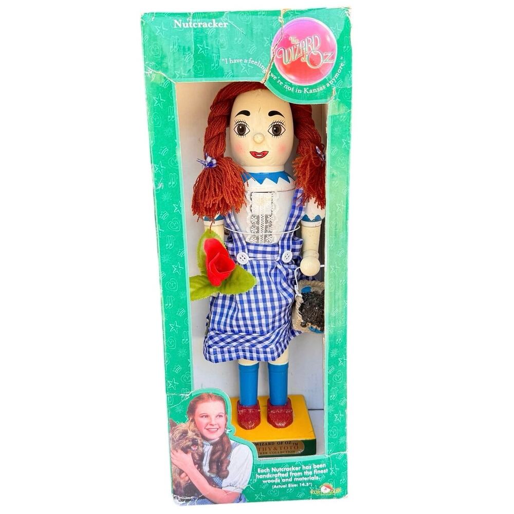 Vintage Kurt S. Adler The Wizard of Oz Dorothy Gale nutcracker handmade wood